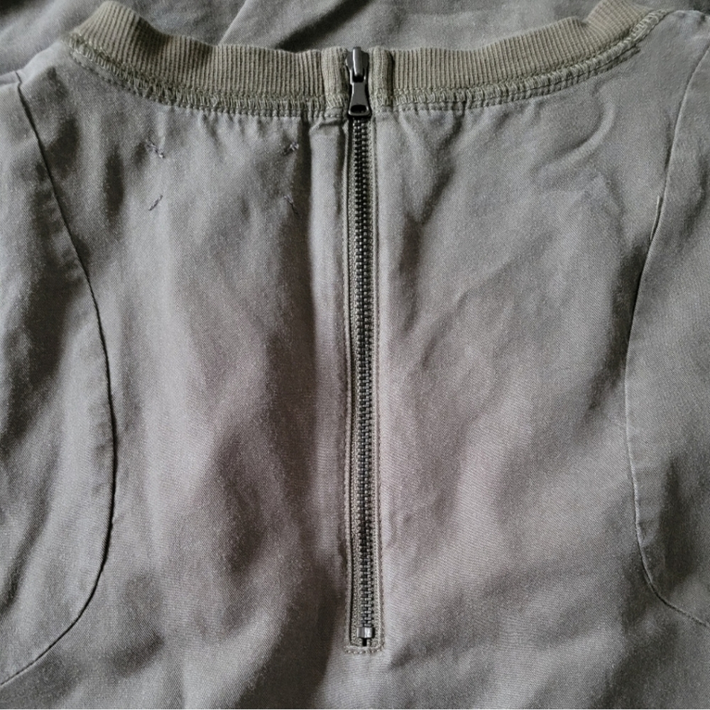 Lou & Grey Army Green Sleeveless Cozy‎ Dress Size S - Picture 4 of 4